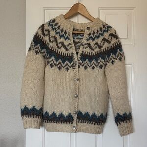 Vintage Icelandic Wool Cardigan